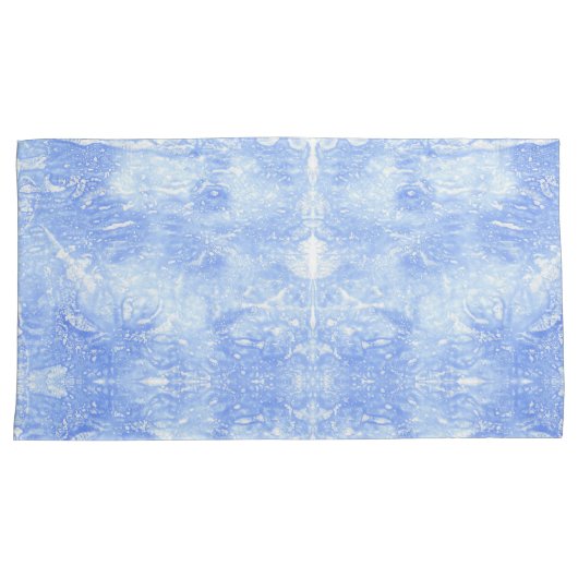 Lichtblauw en wit Abstract Kussen Hoesjes Kussensloop (Voorkant-Rechts)