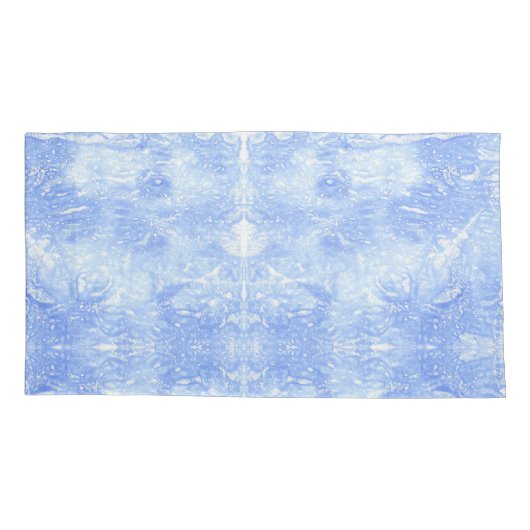 Lichtblauw en wit Abstract Kussen Hoesjes Kussensloop (Achterkant-Links)