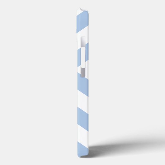 Lichtblauw en wit Chevrons Batterij Hoesje (Achterkant / Links)