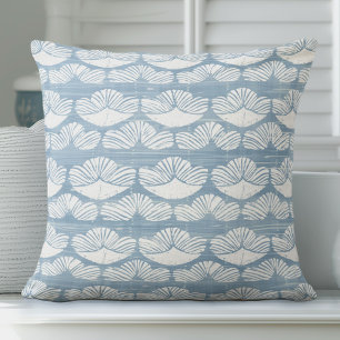 Lichtblauw en wit Sierkussen