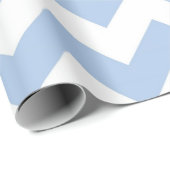Lichtblauw en wit Zigzag geschenkverpakking Cadeaupapier (Rol Hoek)