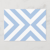 Lichtblauw en witte Chevrons Briefkaart (Voorkant)