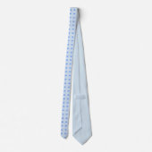 Lichtblauw en witte poot Stropdas (Achterkant)