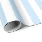 Lichtblauw en witte strepen cadeaupapier (Rol Hoek)