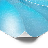 Lichtblauw en zilveren wiel foto afdruk (Hoek)