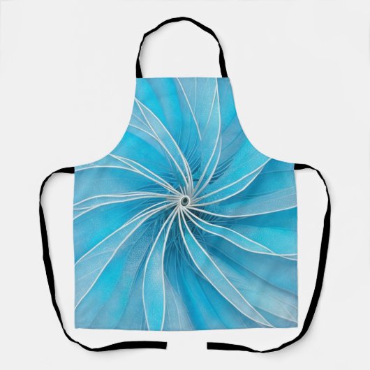 Lichtblauw en Zilveren Wiel Schort (Voorkant)