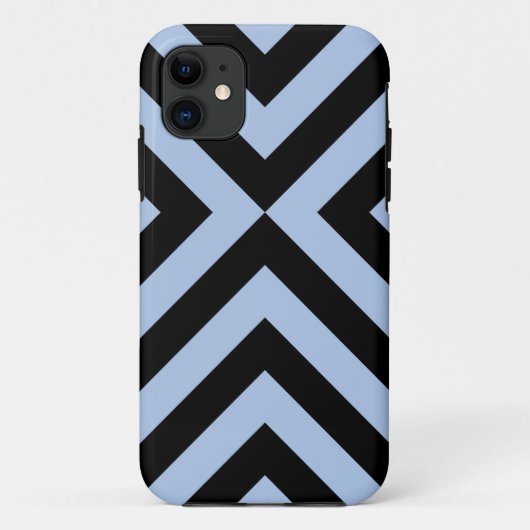 Lichtblauw en zwarte kazen Case-Mate iPhone case (Achterkant)