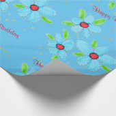 Lichtblauw Fancy, blote Gift Wrap Cadeaupapier (Hoek)