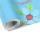 Lichtblauw Fancy, blote Gift Wrap Cadeaupapier (Rol Hoek)