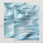 Lichtblauw Faux Satin Vrijgezellenfeest Kaart (Voorkant / Achterkant)