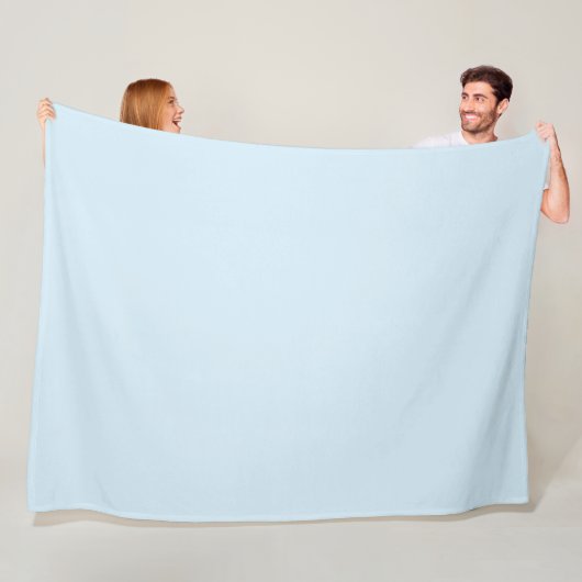 Lichtblauw Fleece Deken (In situ)