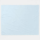 Lichtblauw Fleece Deken (Voorkant (Horizontaal))