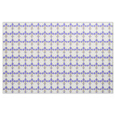 Lichtblauw Fleur de Lis Pattern Stof (Yard (91,4 cm))