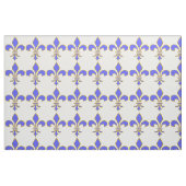 Lichtblauw Fleur de Lis Pattern Stof (Fat Quarter)