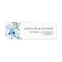 lichtblauw floradetiket