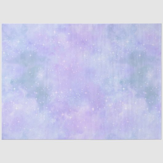 Lichtblauw Galaxy Serie Ontwerp 1 Tissuepapier (Voorkant)