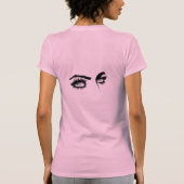 Lichtblauw gedefinieerde weergave Vrouw Glance T-shirt (Achterkant)