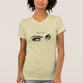 Lichtblauw gedefinieerde weergave Vrouw Glance T-shirt (Voorkant)