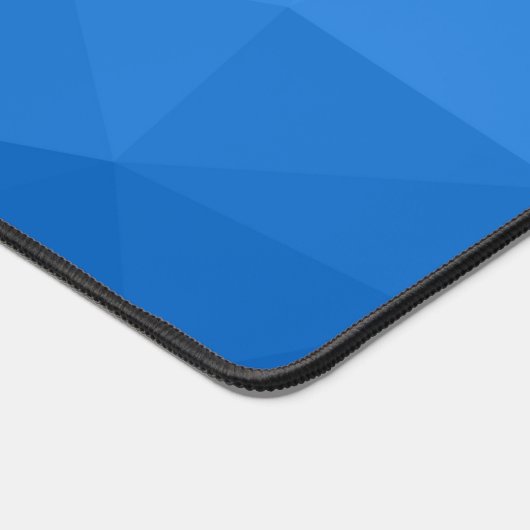 Lichtblauw Geometrisch Mesh Patroon monogram Bureaumat (Hoek)