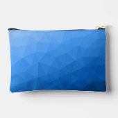 Lichtblauw geometrisch meshpatroon Monogram Etui (Achterkant)