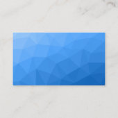 Lichtblauw geometrisch meshpatroon QR-code Monogra Visitekaartje (Achterkant)