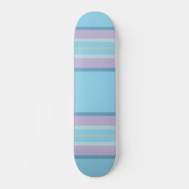 Lichtblauw geruite skateboard