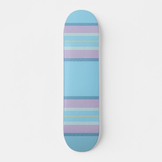 Lichtblauw geruite skateboard (Voorkant)
