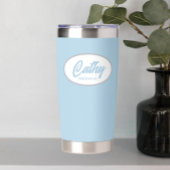 Lichtblauw gestileerde bruiloft bruidsmeisje geïsoleerde drinkbeker