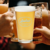 Lichtblauw gestileerde bruiloftsbruidsjonker glas