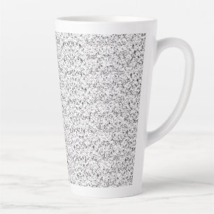 Lichtblauw gestructureerd patroon met kleine, herh latte mok
