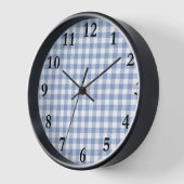 Lichtblauw Gingham Patroon Klassieke Geruite Print (Hoek)