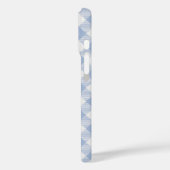 Lichtblauw Gingham Patroon Klassieke Geruite Print Case-Mate iPhone Case (Achterkant / Links)