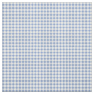 Lichtblauw Gingham Patroon Klassieke Geruite Print Stof