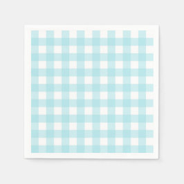Lichtblauw Gingham Servet