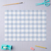 Lichtblauw Gingham Tissuepapier (Craft)