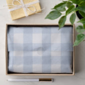 Lichtblauw Gingham Tissuepapier (Geschenk)