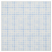 Lichtblauw Gingham Waterverf Stof (Swatch)