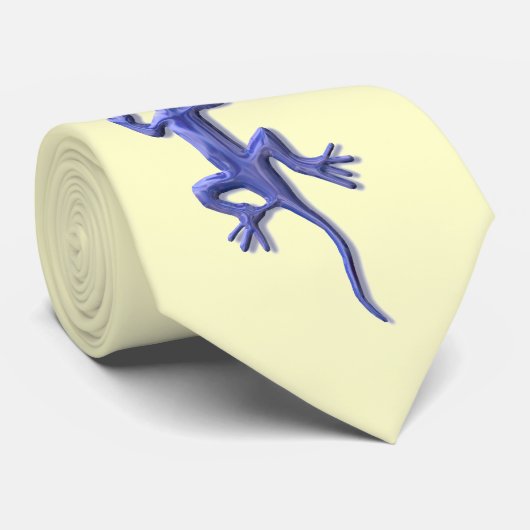 lichtblauw glas stropdas (Opgerold)