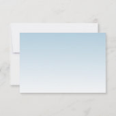 Lichtblauw Glitter Glam Gepersonaliseerde Reply Ka RSVP Kaartje (Achterkant)