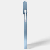 Lichtblauw Glittery Glam Navy Handtekening Case-Mate iPhone Case (Achterkant / Links)