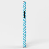 Lichtblauw golfpatroonprint Case-Mate iPhone case (Achterkant/rechts)
