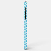 Lichtblauw golfpatroonprint Case-Mate iPhone case (Achterkant/links)