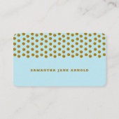 Lichtblauw & Goud Gepolkte Stippen , Luiers Lotter Informatiekaartje (Achterkant)