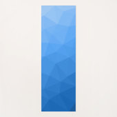 Lichtblauw Gradient Geometrisch Mesh Patroon Yogamat (Voorkant)