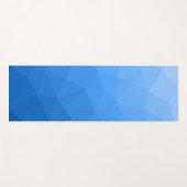 Lichtblauw Gradient Geometrisch Mesh Patroon Yogamat (Voorkant (horizontaal))