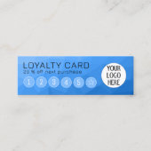 Lichtblauw Gradiënt Geometrische Mesh Custom Logo Klantenkaartje (Voorkant)