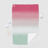 Lichtblauw groen grijs maroon rood golfhanddoek (Insitu)