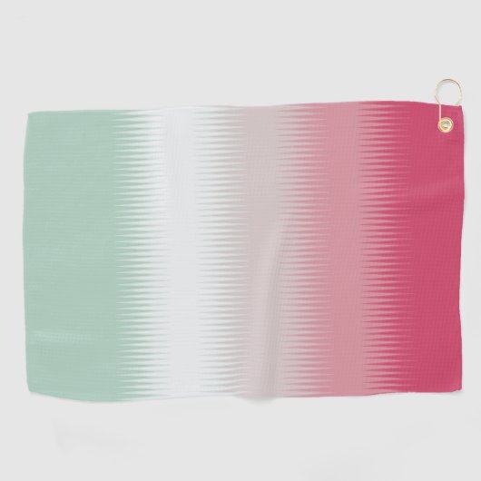 Lichtblauw groen grijs maroon rood golfhanddoek (Horizontaal)