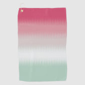 Lichtblauw groen grijs maroon rood golfhanddoek (Voorkant)