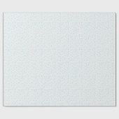 Lichtblauw Groen Sneeuwvlokken Wit Kerstmis Cadeaupapier (Vlak)